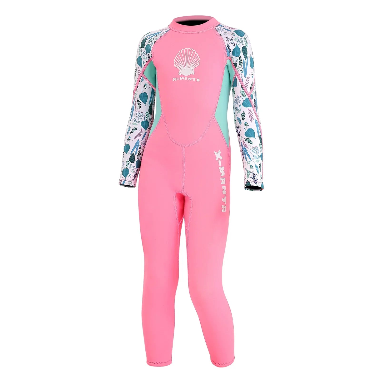 X- Wetsuit for Girls - Quick Dry One Piece Surf Suit - Long Sleeve Diving Swimsuit with Back Zipper