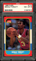 Sedale Threatt Rookie Card 1986-87 Fleer #112  8