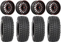 Fuel  18" Wheels Red 36" XCR350 Tires Polaris   1000 /   / Ranger  900/1000