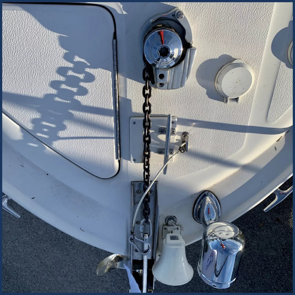 Five Oceans 12-Inch Anchor Safety Straps, Heavy Duty 7x19  Coated Stainless Steel 6mm Wire Rope, Includes 5/16-Inch Carabiner Snap Hook and 5/16-Inch U-Bolt - FO4560