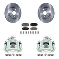 Transit Auto Rear Disc Brake Caliper Rotors And Ceramic Pads Kit For 2012 Ram C/V With Dual Piston Front KC8-100707C