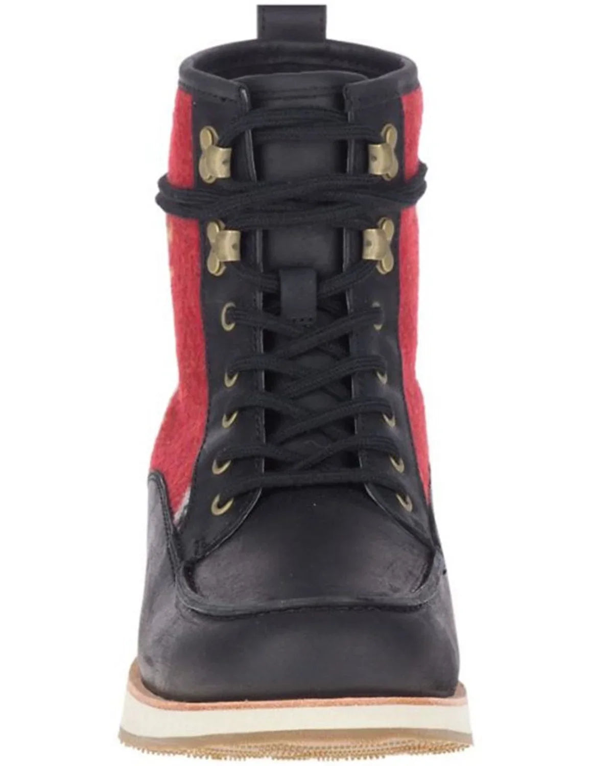 Merrell Women's Roam Lace-Up Boot Moc Toe Black 6.5 M