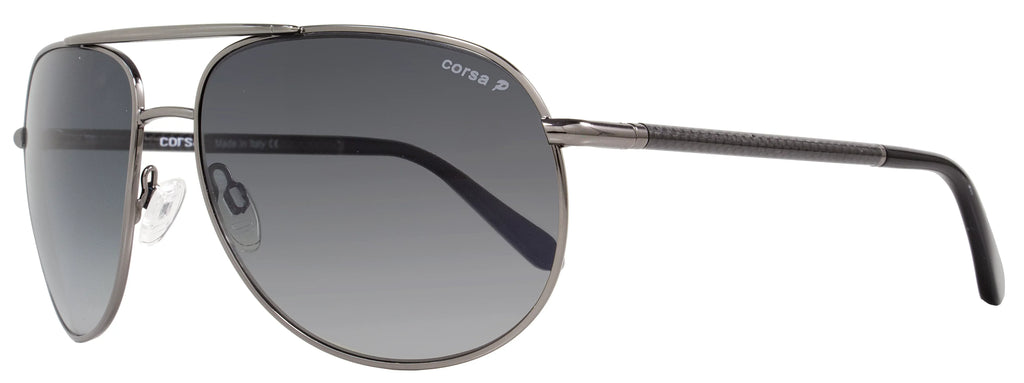 Corsa Aviator Sunglasses Marko C06 Gunmetal/Carbon Fiber Polarized