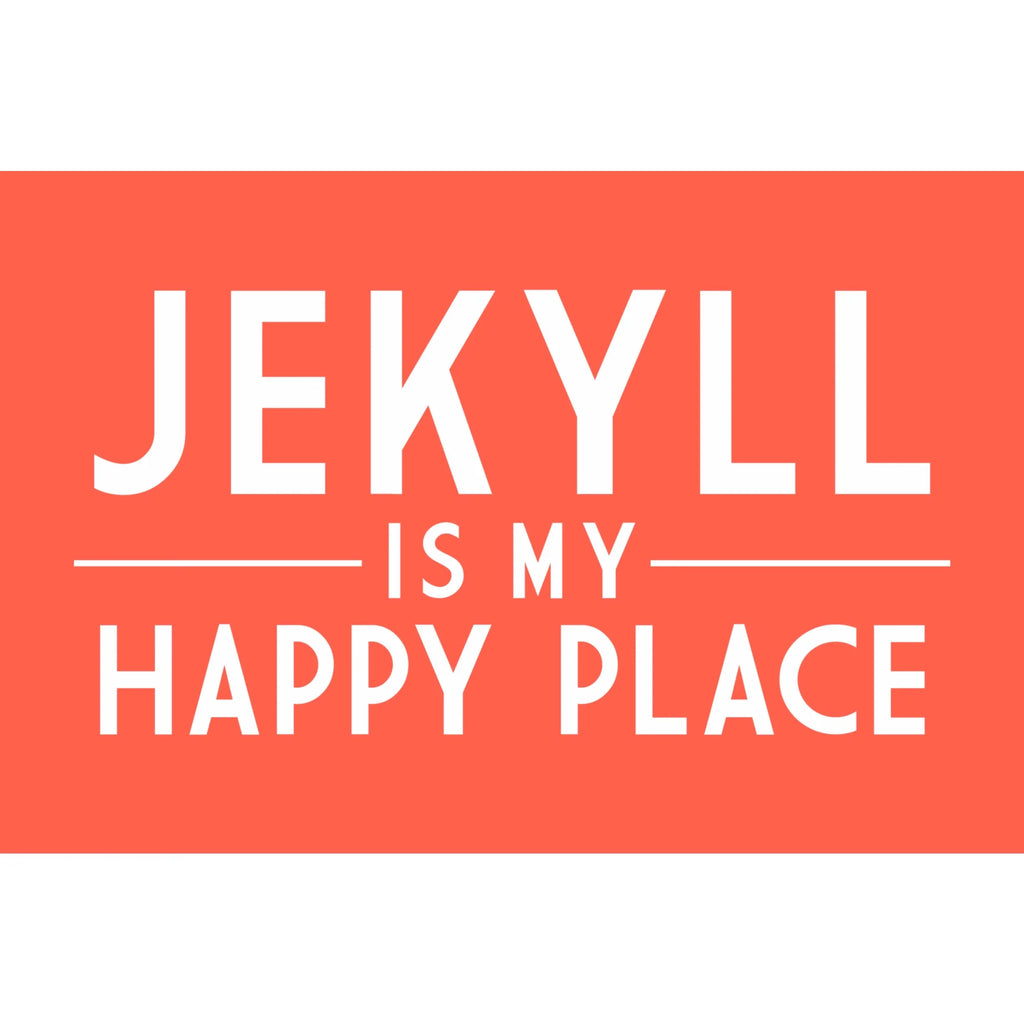 Jekyll Island, Georgia, Jekyll Is My Happy Place, Simply Said (1000 Piece Puzzle, Size 19x27, Challenging Jigsaw Puzzle for Adults and Family, Made in )