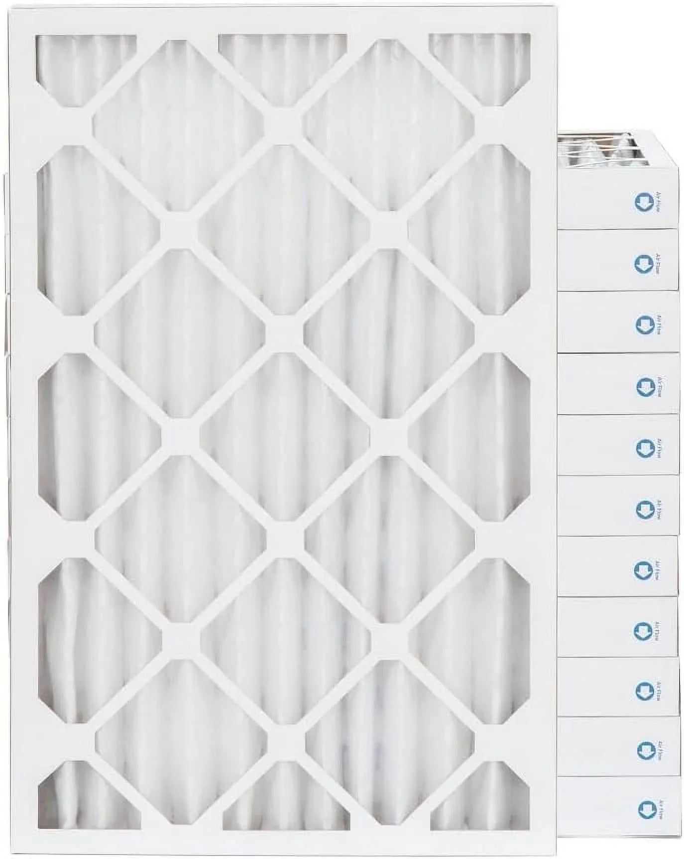 Pamlico Air 16x25x2  8 Pleated  Furnace Air Filters. Case of 12. Actual Size: 15-1/2 x 24-1/2 x 1-3/4