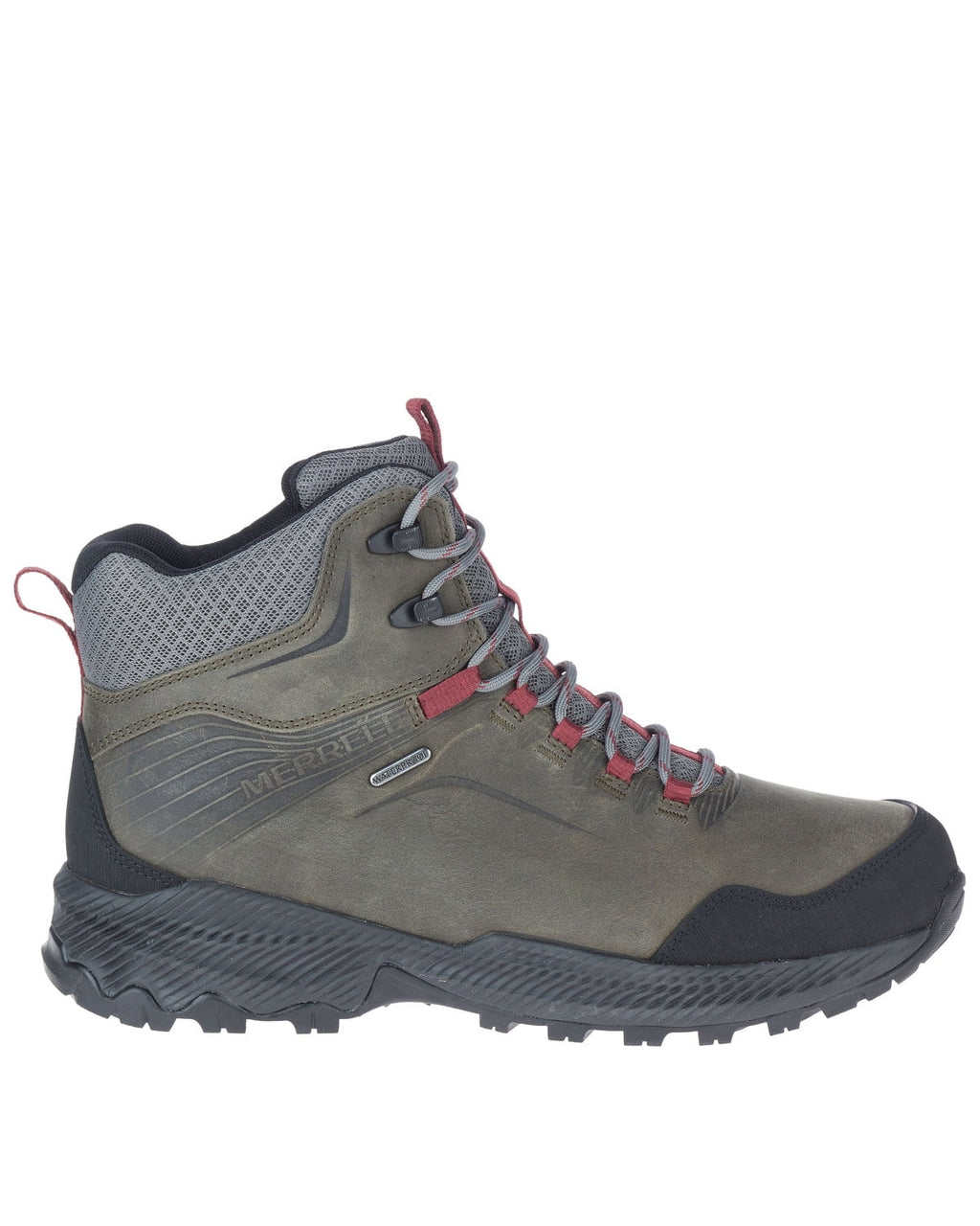 Merrell Men's Forestbound Waterproof Hiking Boot Soft Toe Grey 13 D(M)