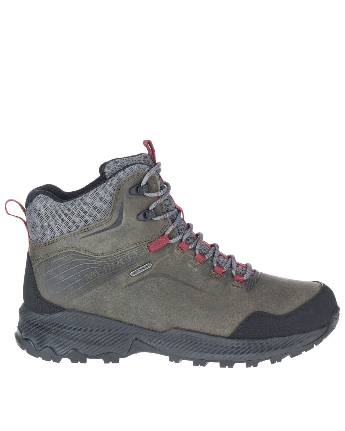 Merrell Men's Forestbound Waterproof Hiking Boot Soft Toe Grey 13 D(M)