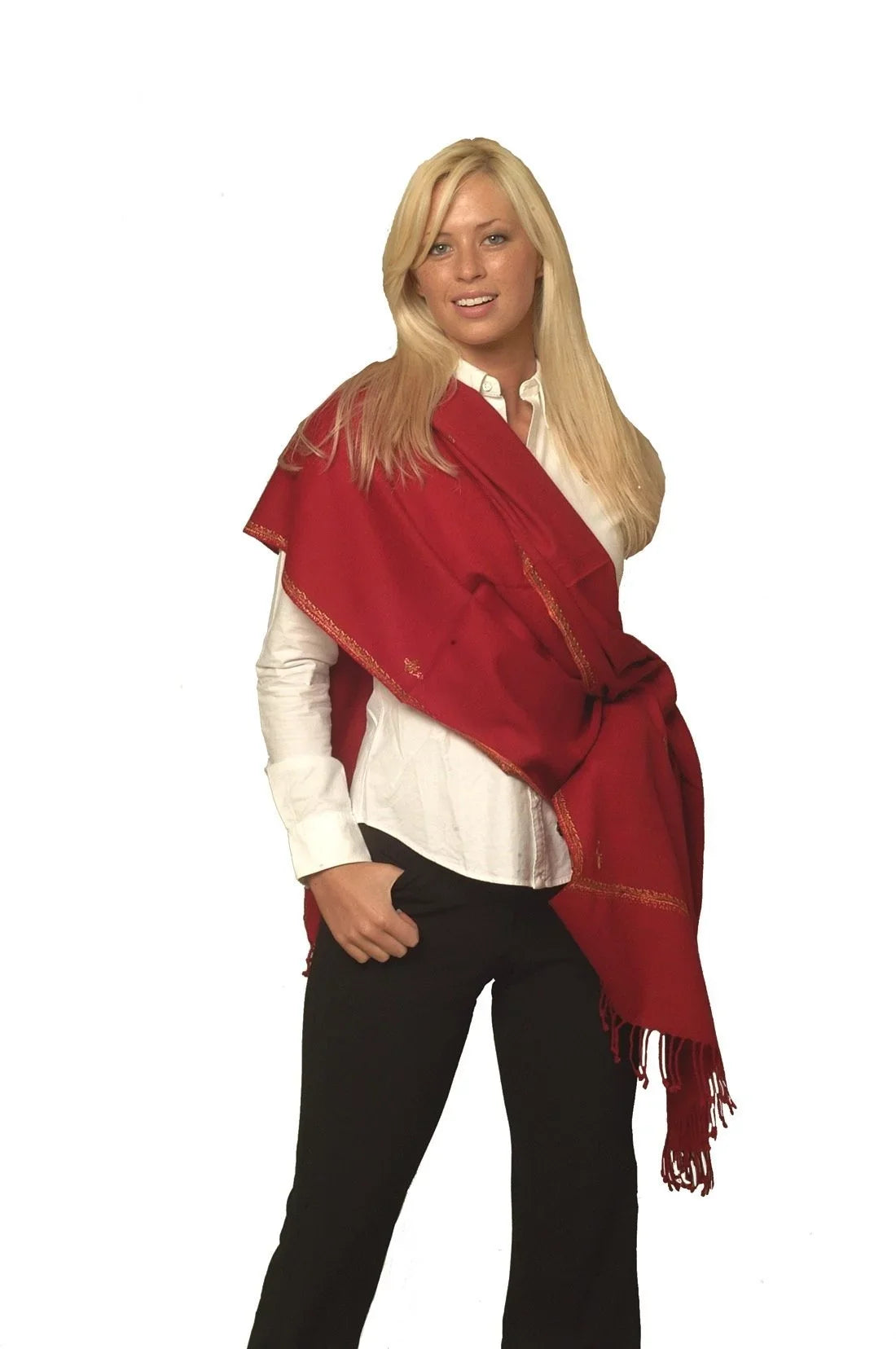 Shawl/Shawls/Scarf/Scarves/Wrap/Stole/Muffler/Cape/Ruana/Blanket/Throw/Pashmina Shawl/Cashmere Scarf/Wool/Silk (Wine Red Regular Shawl)