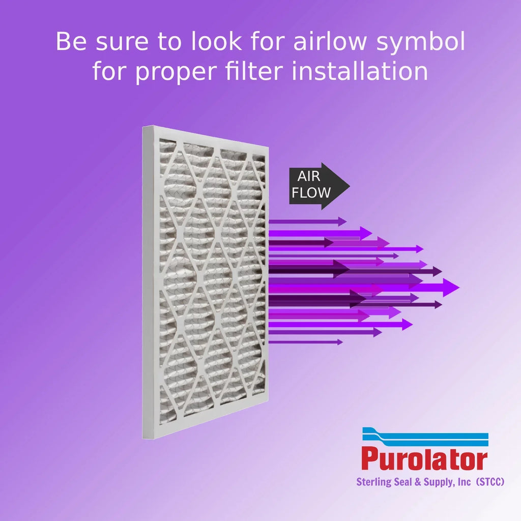 12x24x4, Purolator DMK80 Extended Surface Pleated Air Filter, Mechanical  8, (3 Pack)
