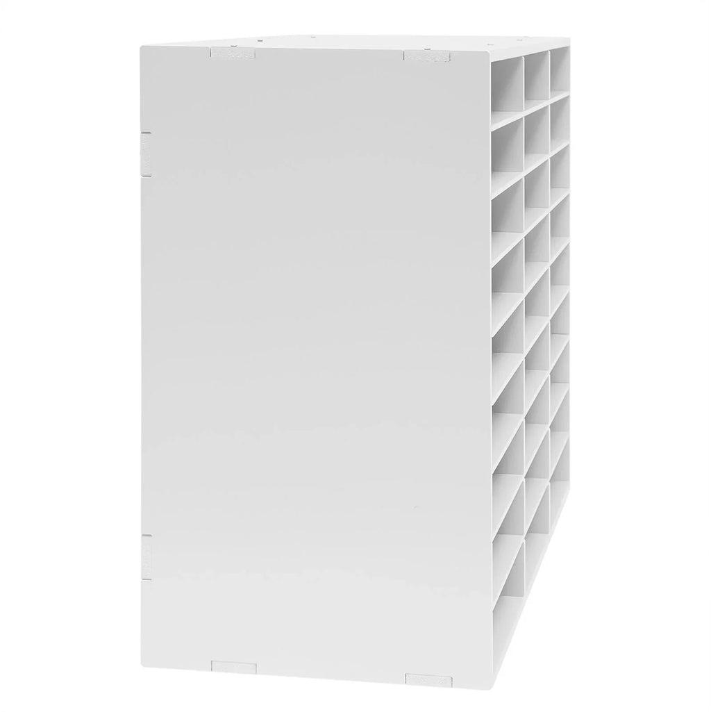 27 Slots Classroom Keepers Literature Storage Rack  File Holder White Mailbox