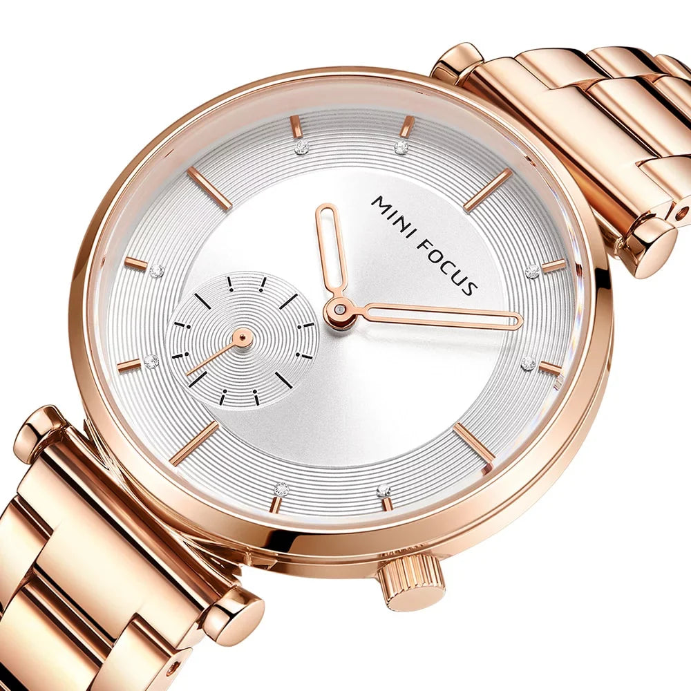 Women Watches Brand Luxury Fashion Ladies Watch 30M Waterproof Reloj Mujer Relogio Feminino Rose Gold Stainless Steel
