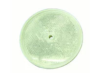 Cortina 13-099-41 3-3/8" Dia. Reflector - Center Hole Mount - Clear (200 Pack)