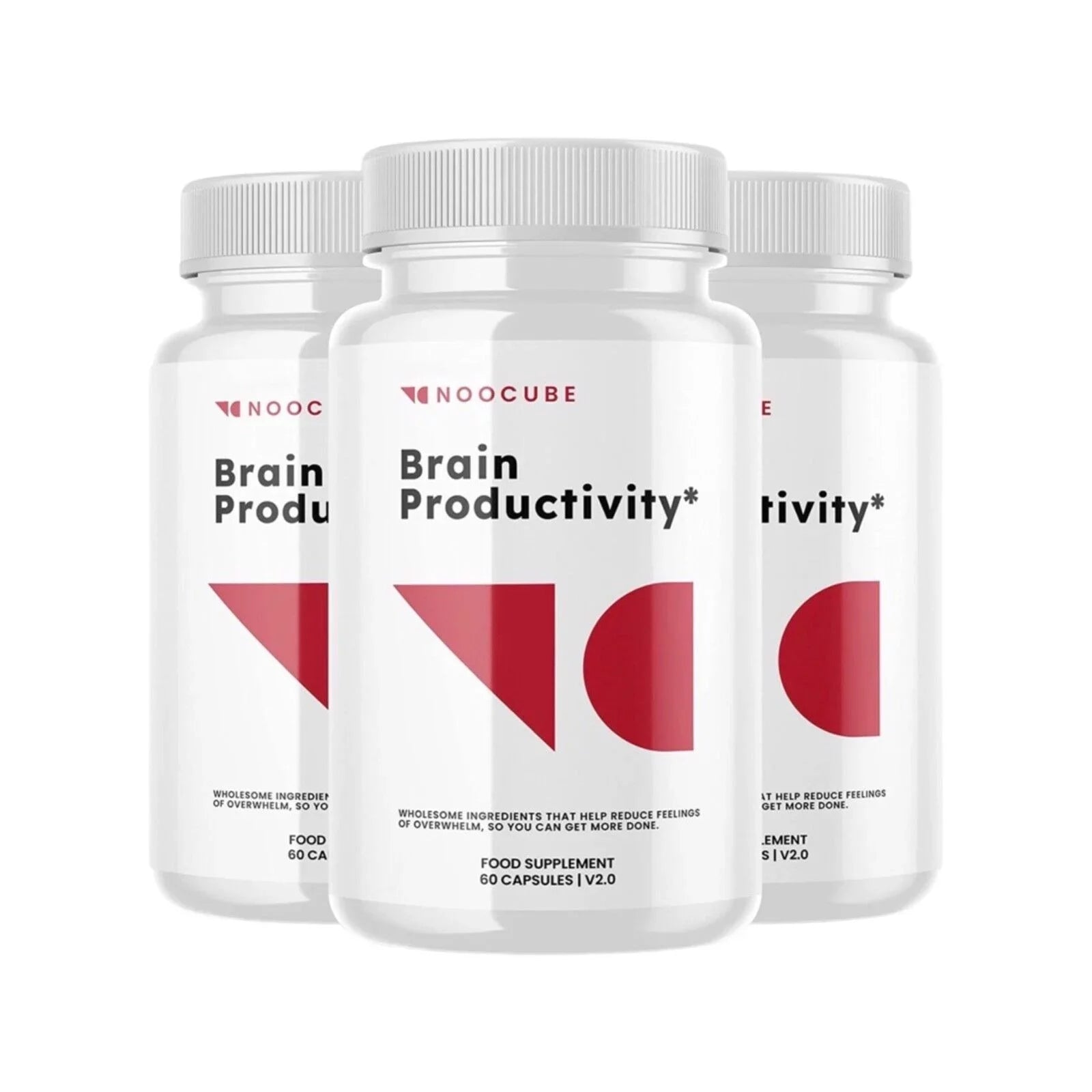 Noocube Brain Productivity Pills, Memory Support - 90 Capsules (Pack of 3)