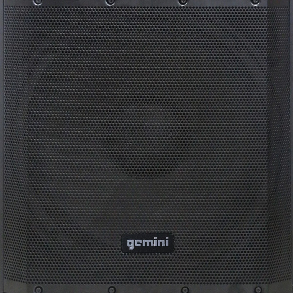 Gemini -2200 Ultra Powerful Bluetooth 2,200 Peak Watt Speaker with Built-In Media Player & -M200  Dual Wireless Microphone System , 843631171035