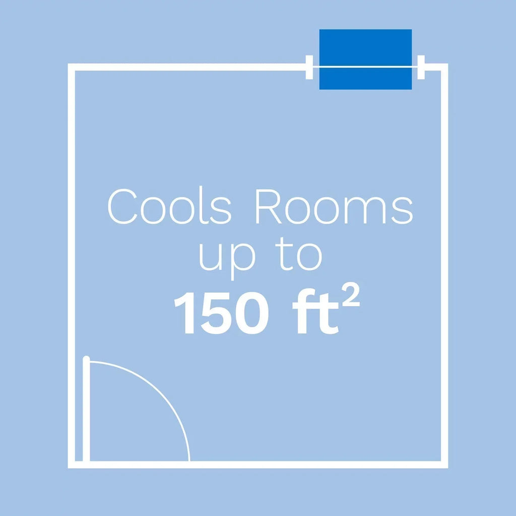 hOmeLabs Window Air Conditioner 5000  - Easy Mechanical Control Compact  Unit with Washable Reusable Filter, 2 Cooling Speeds, 2 Fan Speeds - Ideal for Bedroom and Rooms up to 150 Sq. Ft.