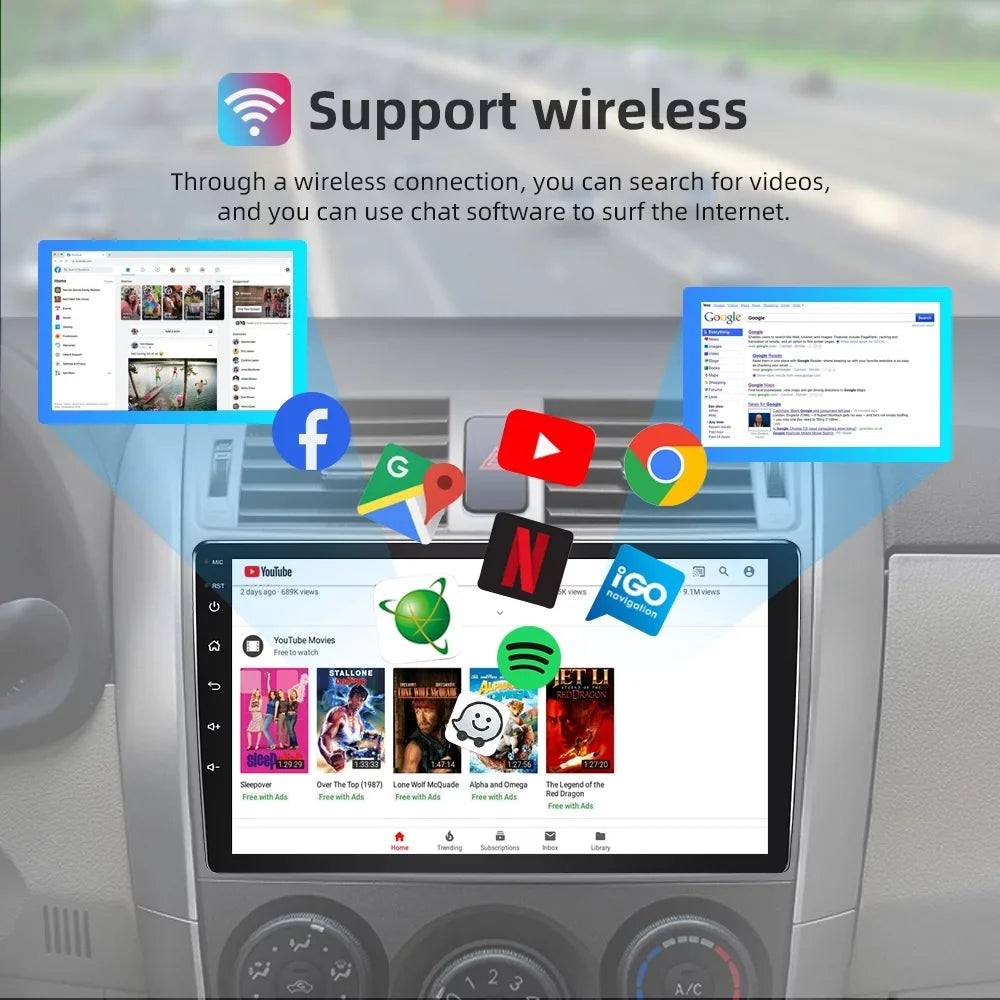 9 inch Apple CarPlay & Android Auto Car Stereo Receiver, Car Radio Compatible with 2010-2013 Mazda 3 with backup camera