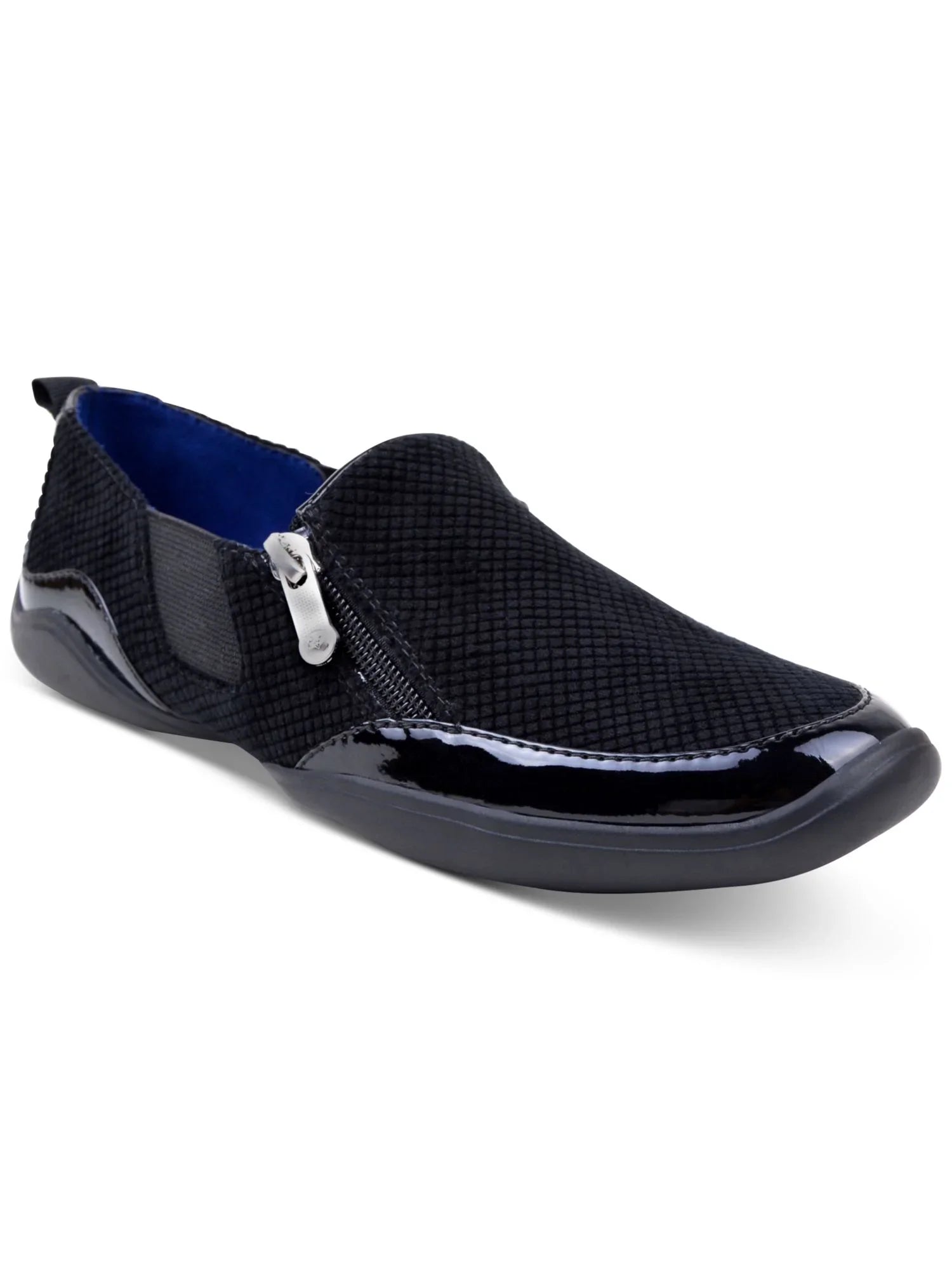 Womens Black Stretch Gore Padded Ganesa Round Toe Flats Shoes 7 M