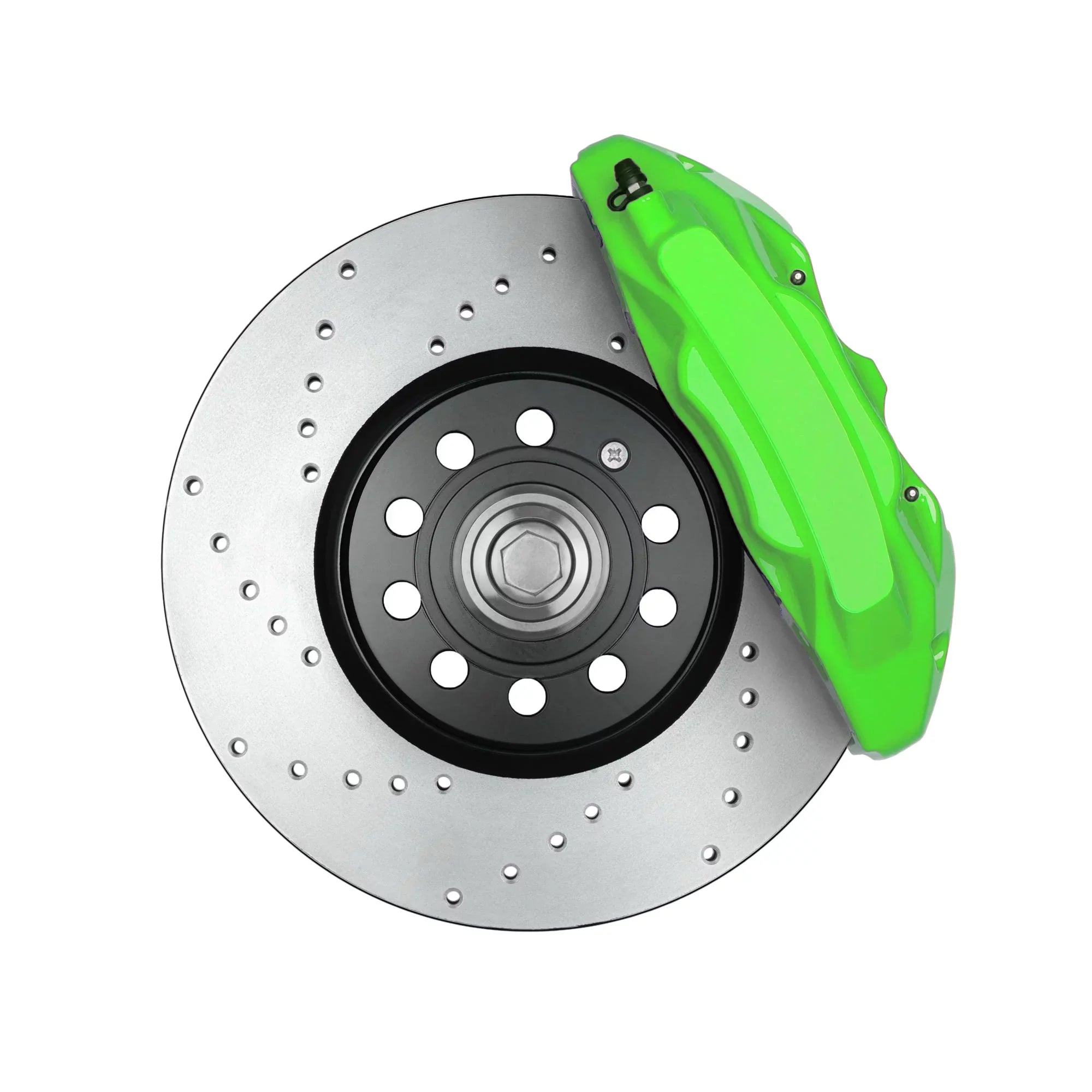 Paints Green Brake Caliper Paint Kit With Omni-Curing Catalyst - 2K Aerosol High Gloss Chemical Resistant and Extremely Durable Against Color Fade and Brake Fluid