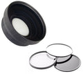 Canon   R800 0.44X High Definition Super Wide Angle Lens w/ Macro + 3 Piece Lens Filter Set