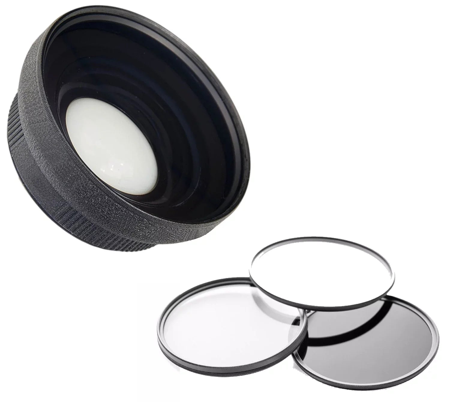 Canon   R800 0.44X High Definition Super Wide Angle Lens w/ Macro + 3 Piece Lens Filter Set