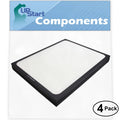 4-Pack Replacement for Blueair 270 Air Purifier Filter - Compatible with Blueair 200 & 300 Air Filter
