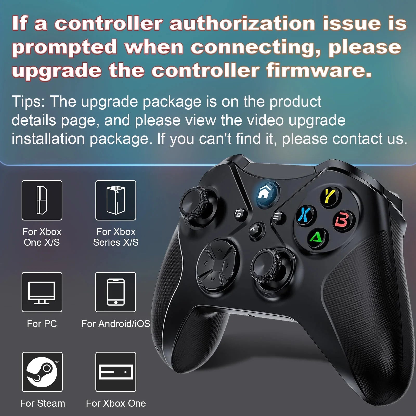 Wireless Xbox Controller for Xbox One X-S/ Xbox Series X-S/ , Support Turbo and Macro Function, with Six-Axis Sensor and Dual Vibration