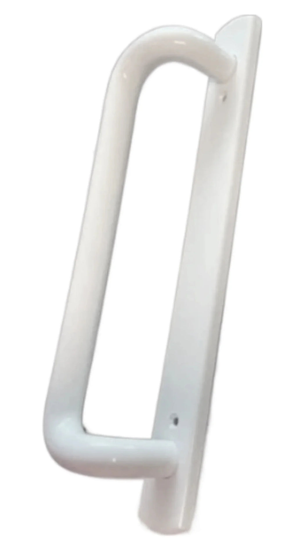 5400 Sliding Door Handle Set with Mortise Lock and Keys | White Handle Replacement for Patio Glass Door Repair 7-15/16 hole spacing 12.5 Faceplate Handle | (-489-)
