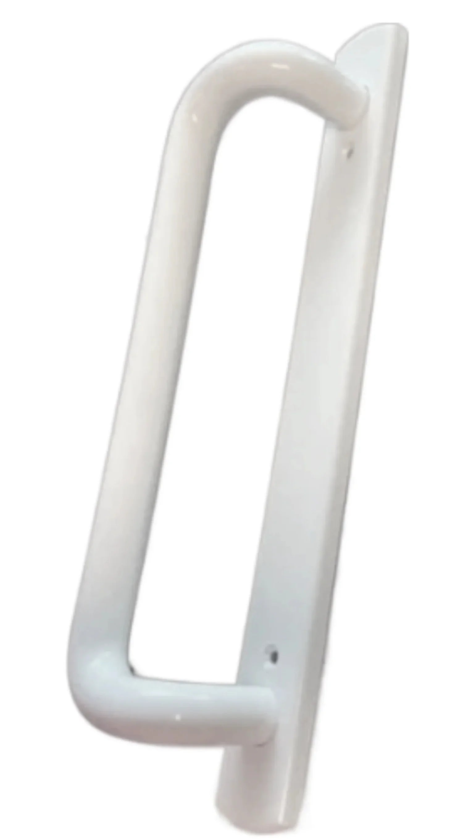 5400 Sliding Door Handle Set with Mortise Lock and Keys | White Handle Replacement for Patio Glass Door Repair 7-15/16 hole spacing 12.5 Faceplate Handle | (-489-)