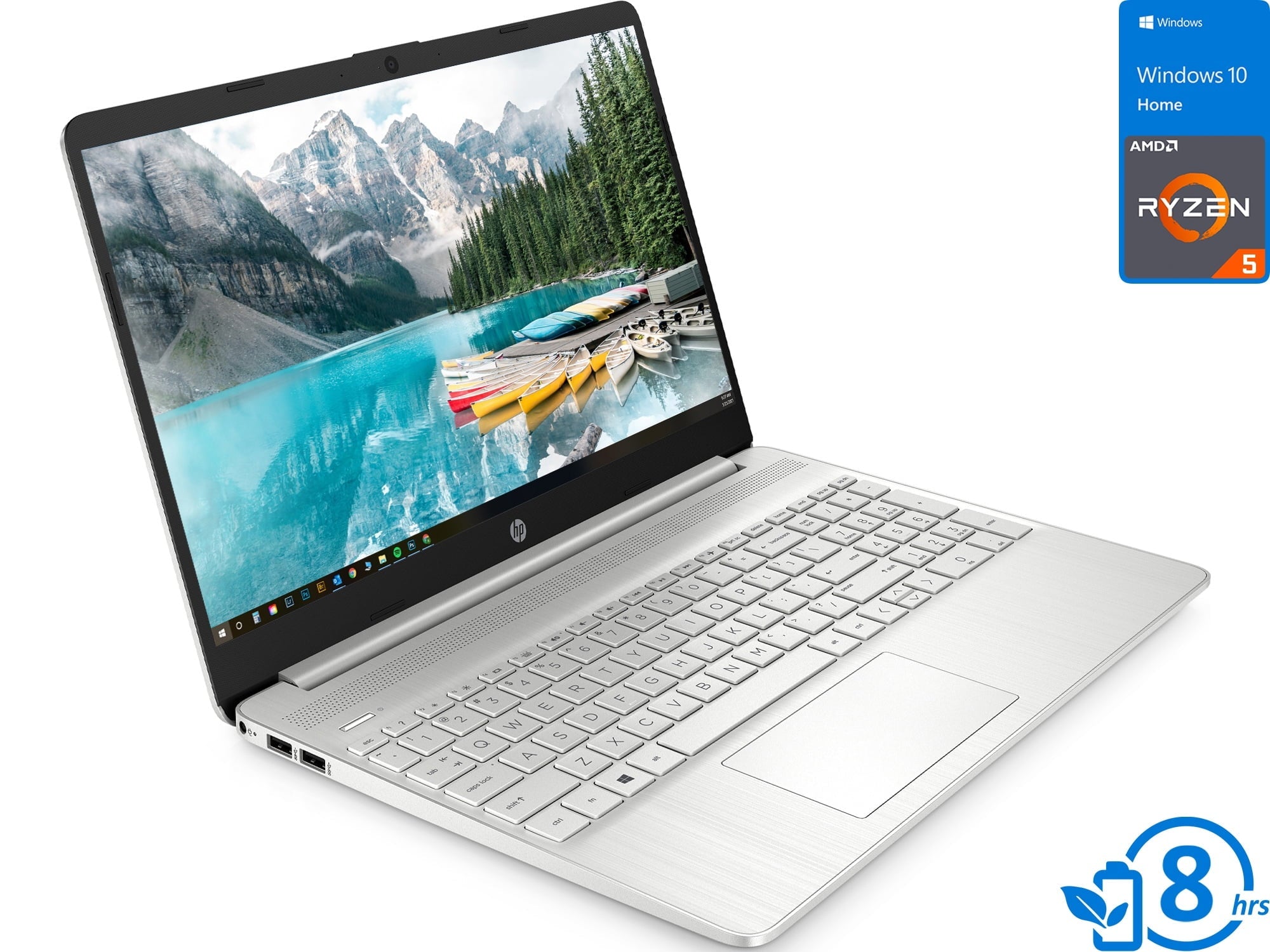 15 Laptop, 15.6"  Display,  Ryzen 5 5500U Upto 4.0GHz, 32GB , 1TB NVMe , Vega 6, , Card Reader, Wi-Fi, Bluetooth, Windows 10 Home