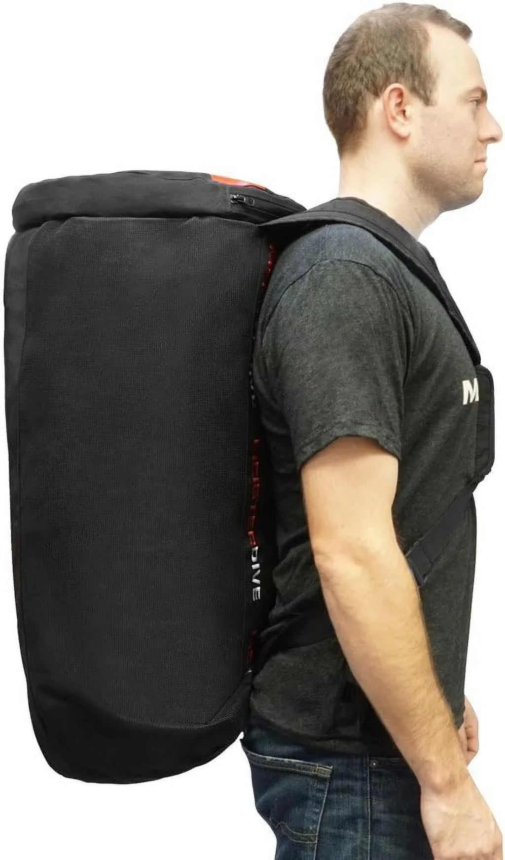 Mesh Duffel Backpack Dive Bag W/Dry Pocket For & Snorkeling