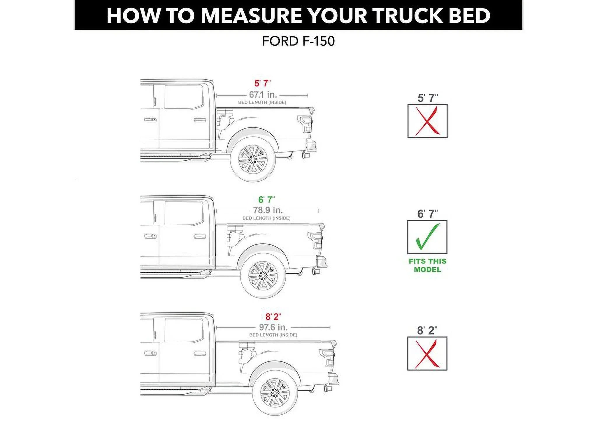by RealTruck BAKFlip G2 Hard Folding Truck Bed Tonneau Cover | 226327 | Compatible with 2015 - 2020 Ford F-150 6' 7" Bed (78.9")