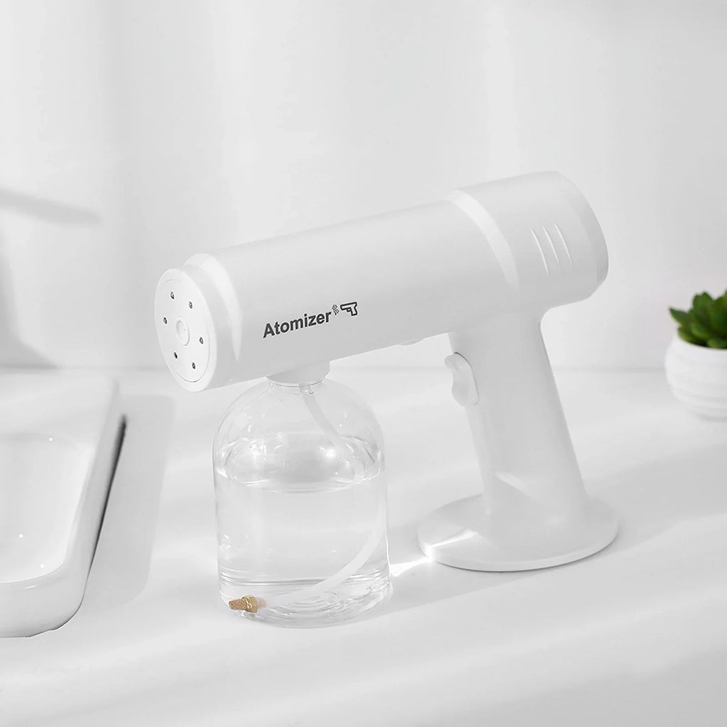 New 500ml Wireless Charging Nano Atomization Disinfection Spray Sprayer Sanitizer Machine Ce Household Portable Sprayer Machine Blue Light Steam Spray Disinfection Large Capacity Wide Range of Uses