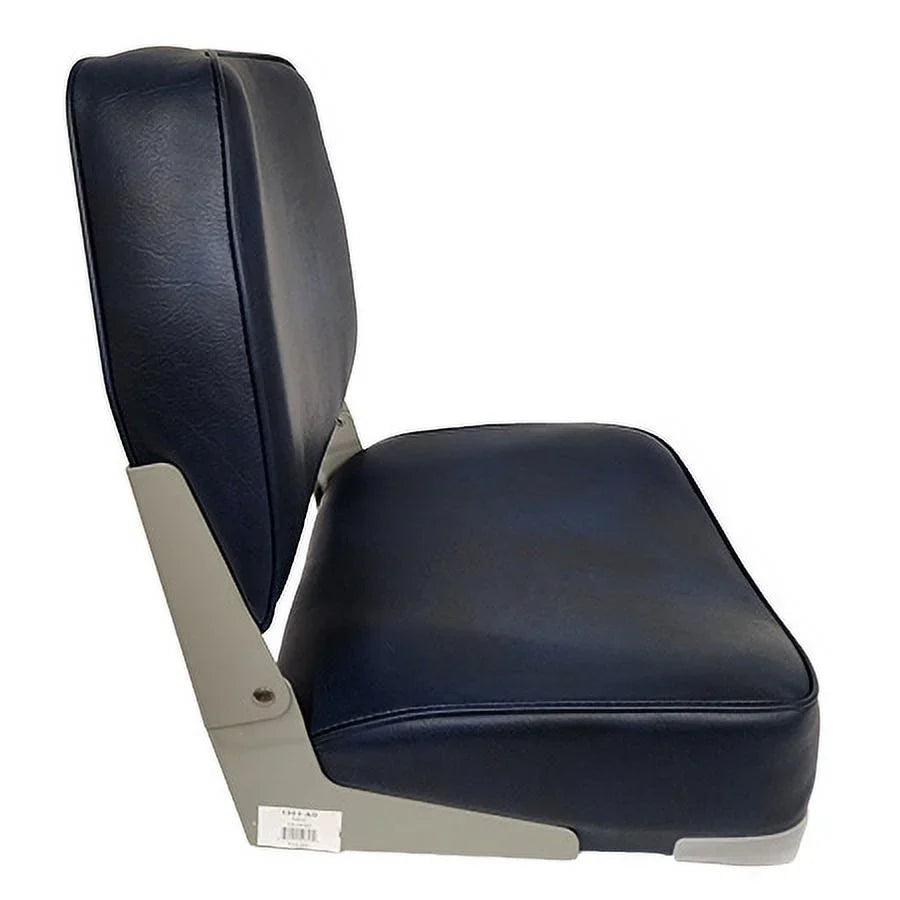 Boat Seat Low Back Fold Down Marine Boating Bass Fishing Pontoon 1003-
