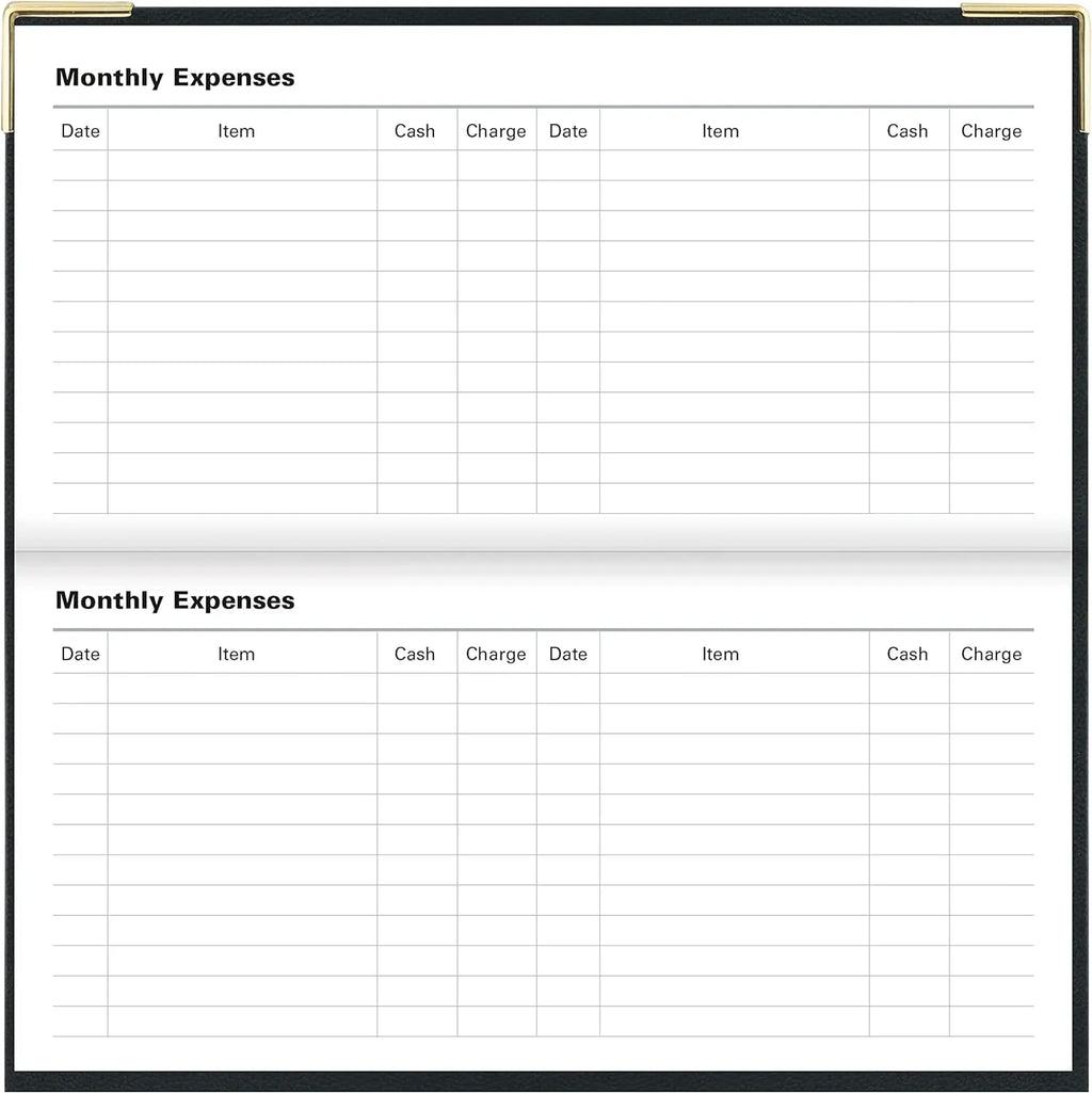 Of London 12S Daily Planner, Day Per Page, Classic Slim Month Per Page, 13 Months Jan 2023 - Jan 2024, Landscape Diary 2023 6 5/8" 3 1/4" (Black)
