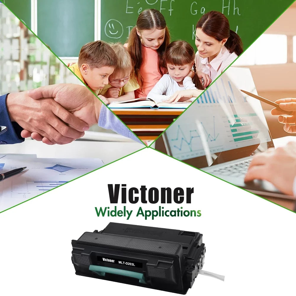 Victoner 3-Pack Compatible Toner for Samsung -D203L Use With ProXpress -M3320ND M3820 M3820ND M3820DW M4020ND Ptiner Black