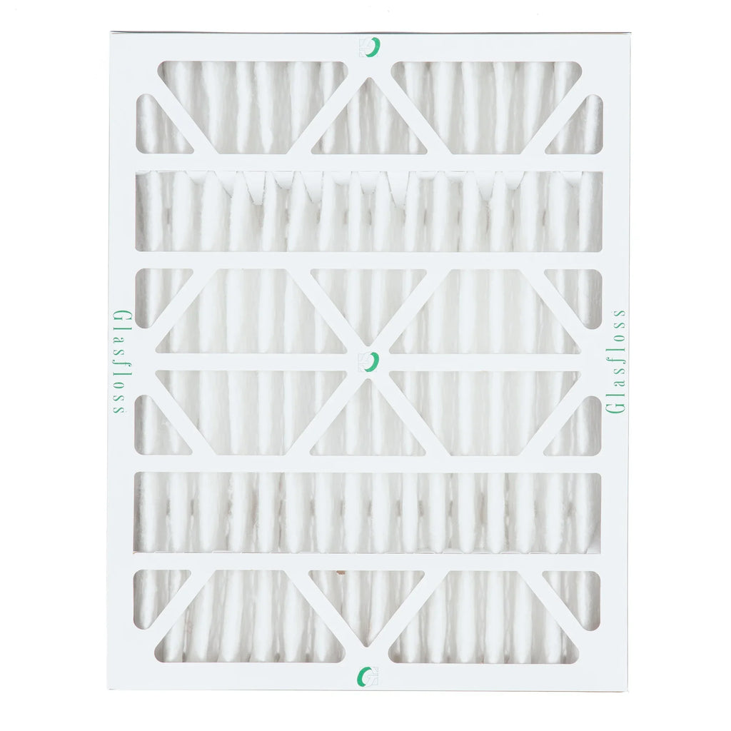 2 Pack of 20x25x4  10 Pleated 4" Inch Air Filters by Glasfloss. Actual Size: 19-1/2 x 24-1/2 x 3-3/4
