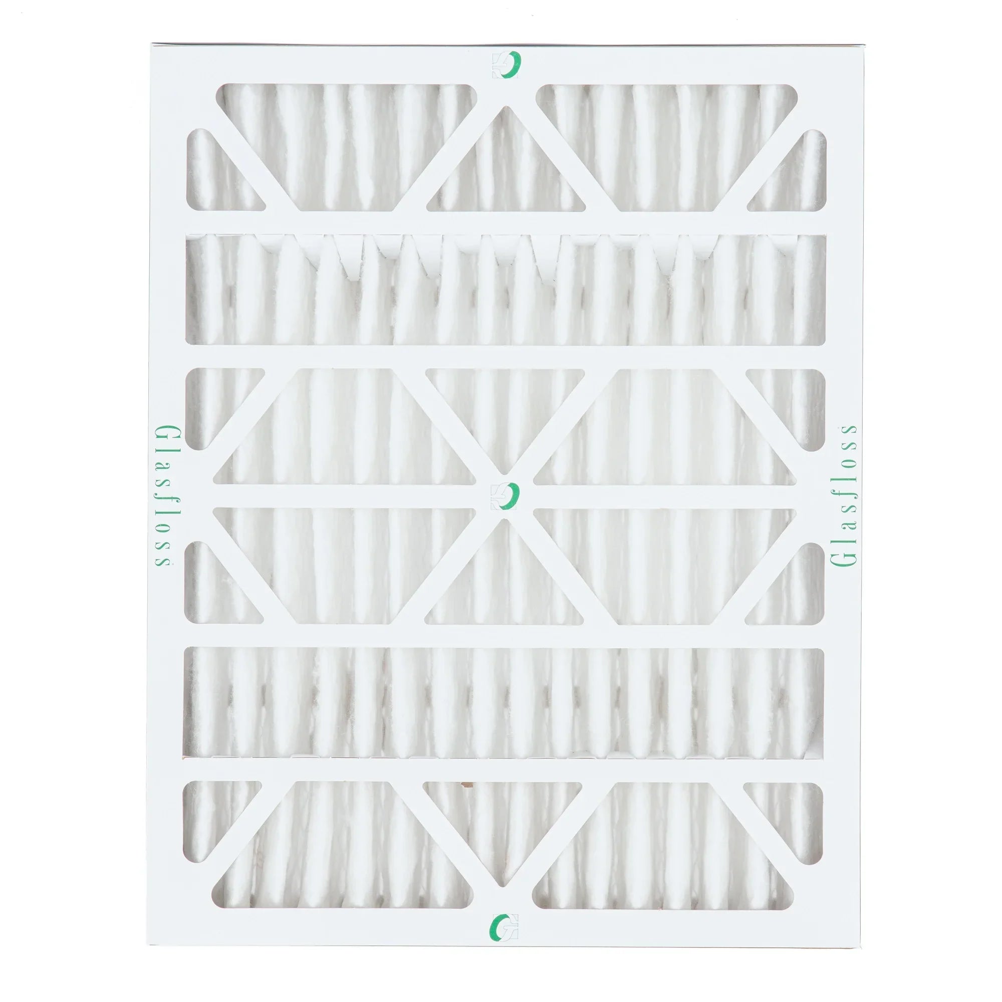 2 Pack of 20x25x4  10 Pleated 4" Inch Air Filters by Glasfloss. Actual Size: 19-1/2 x 24-1/2 x 3-3/4