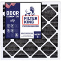 Filter King 18x24x1 Air Filter | 4- | Carbon  8  Pleated A/C Furnace Filters |    | Actual Size: 17.5 x 23.5 x .75"