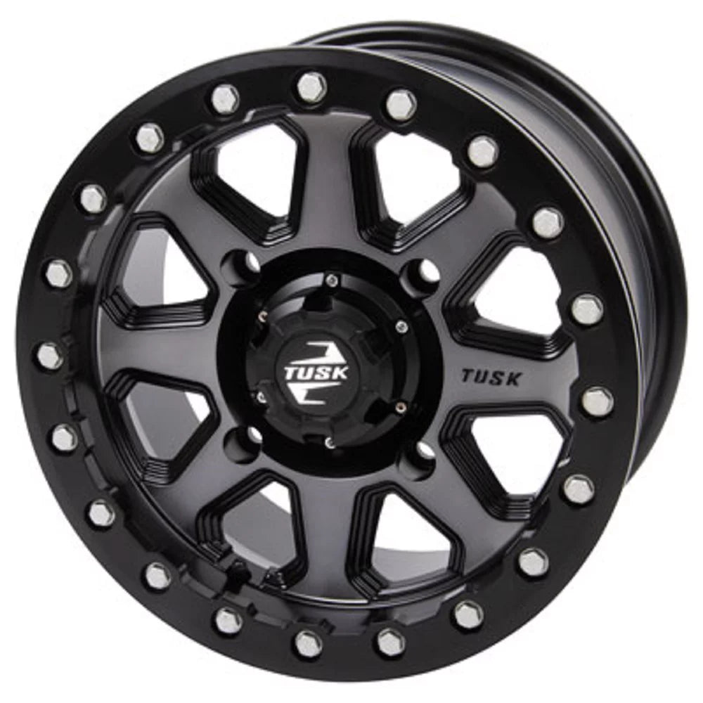 4/156 Uinta Beadlock Wheel 14x7 4.0 + 3.0 Gunmetal/Black Compatible With Yamaha Wolverine  4 1000 -R 2021