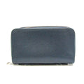 Pre-Owned Louis Vuitton Taiga Zippy  M64019 Men's Taiga Leather Long Wallet (bi-fold) Navy Blue (Good)