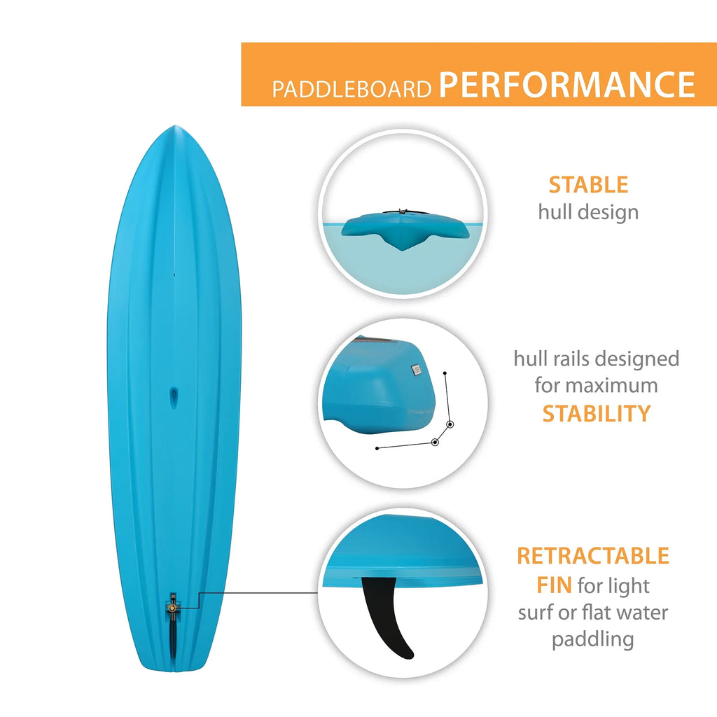Lifetime Amped 11 ft Stand-up Paddleboard, Glacier Blue (90579)