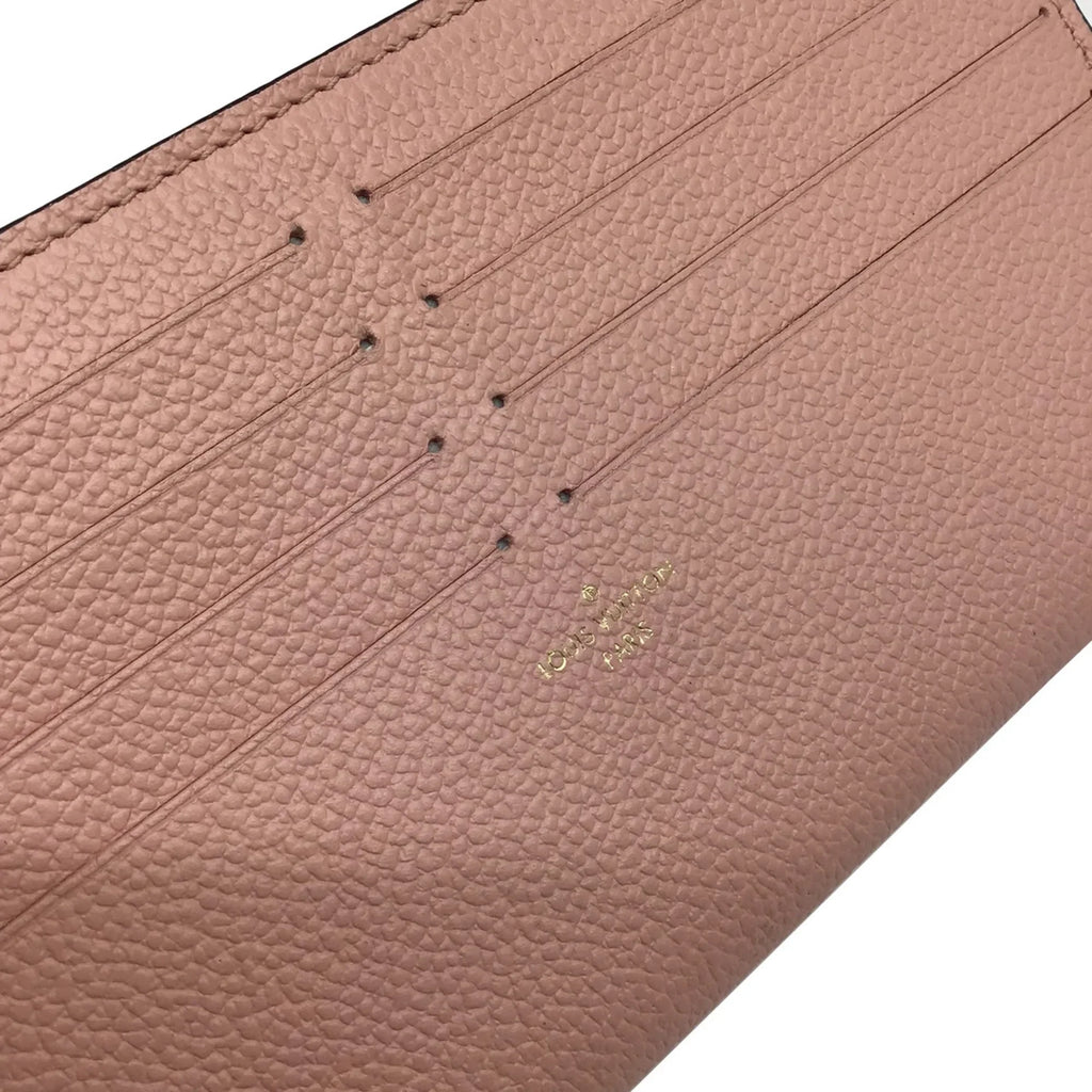 Pre-Owned   Louis Vuitton Monogram Implant Pochette Felicie M67856 Chain Wallet Bag Pink G Hardware Gold Rose Ballerine Women's (Fair)