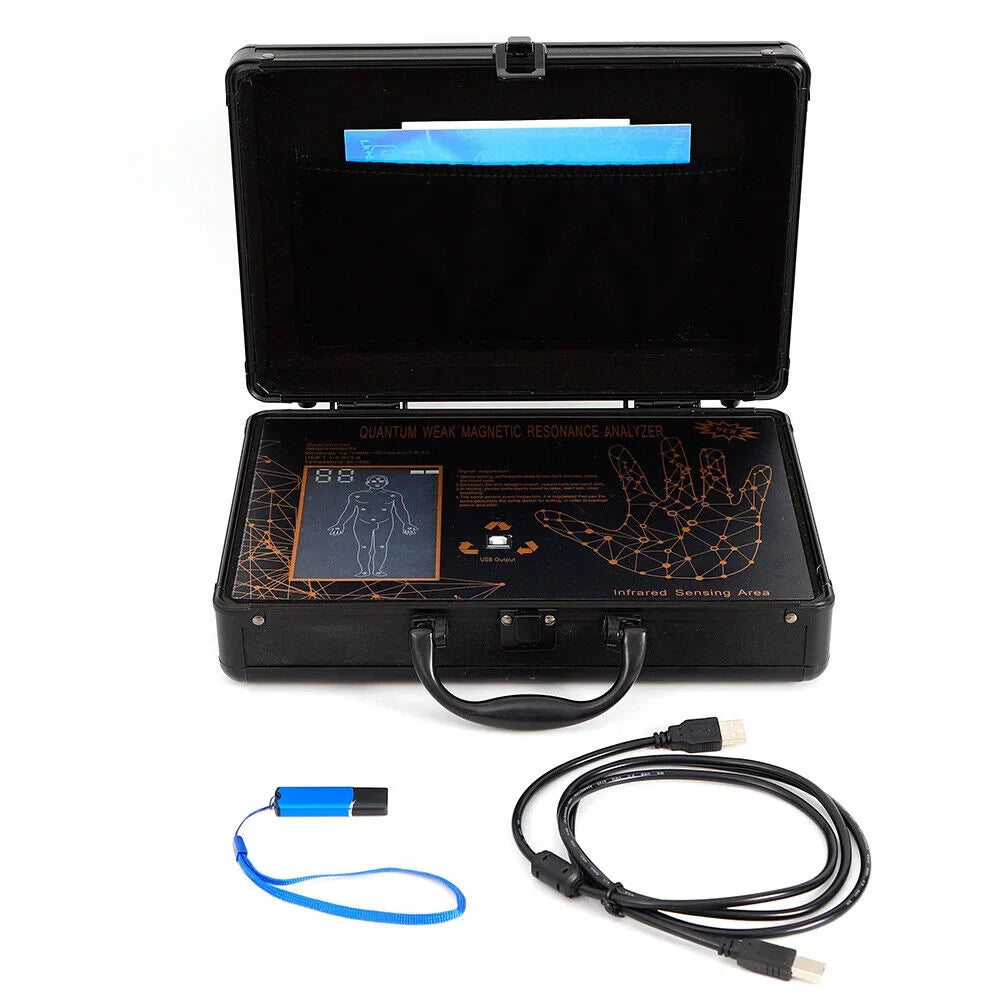 TOOL1SHOoo 6TH 4.7.0 Hand Touch Quantum Magnetic Resonance Body Analyzer  Body Health Analyzer Black