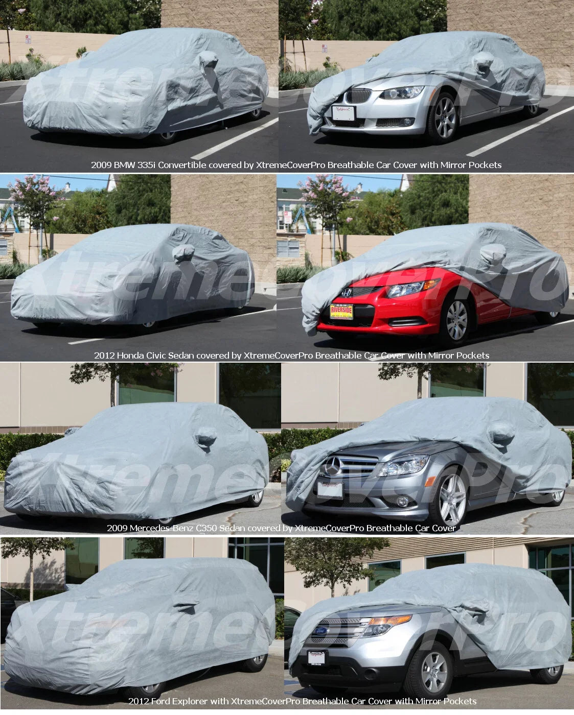 Car Cover fits 2019 2020 Cadillac XT4  XtremeCoverPro Waterproof Silver Series Grey