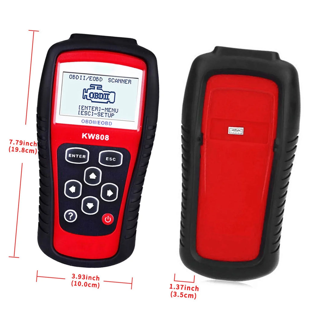 /  Cars Code Reader and Auto Scanner Detection Decoder KW808 User Friendly Automotive Diagnostic Scanner for  Car Maintenance