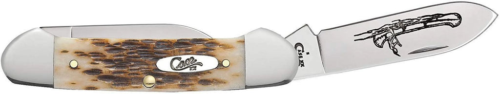 Case Amber Bone  Canoe Pocket Knife