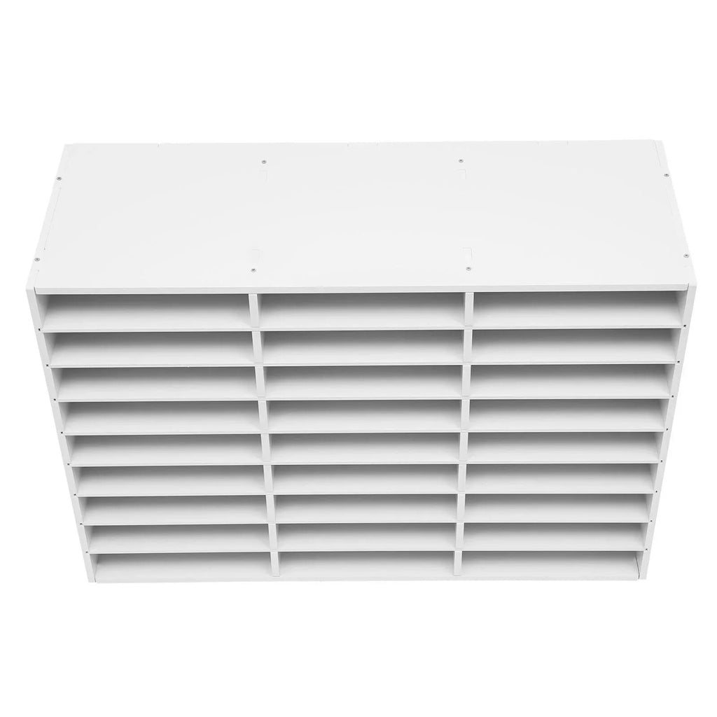 27 Slots Classroom Keepers Literature Storage Rack  File Holder White Mailbox