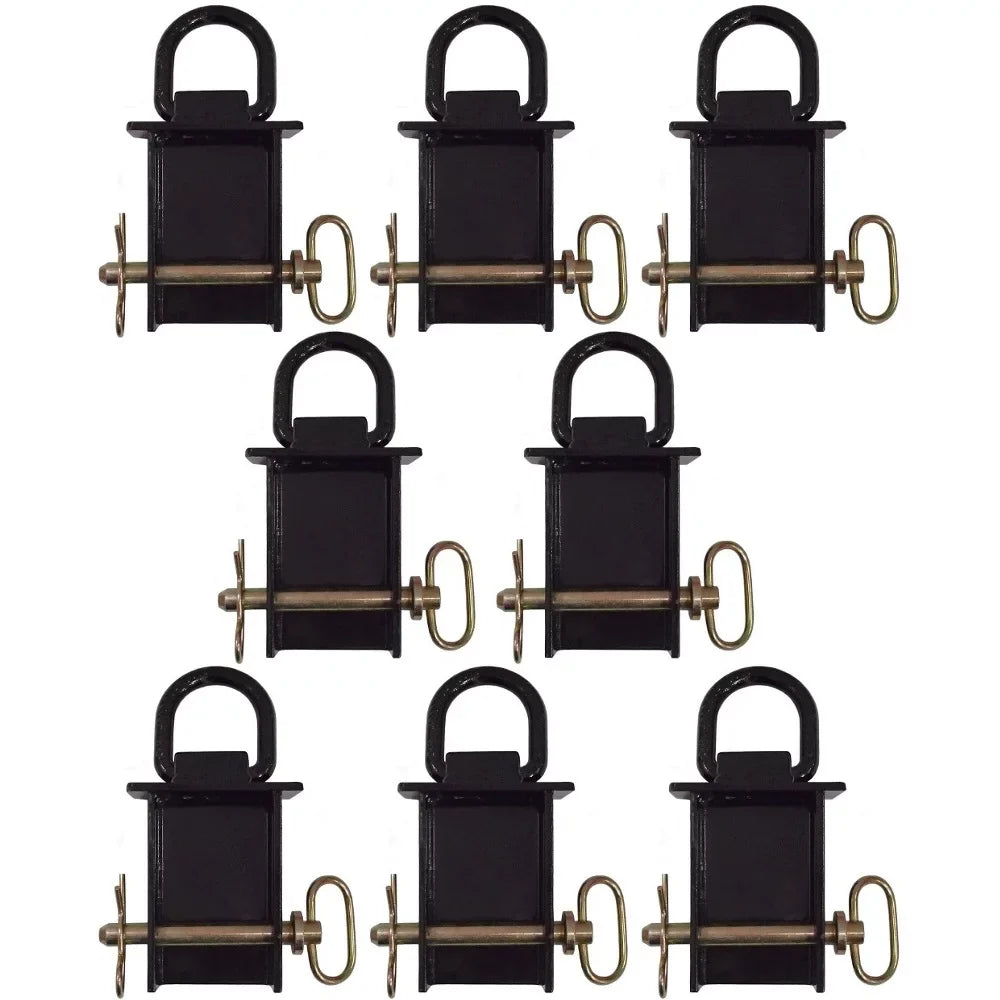 RAParts 8 Removable D-Ring Stake Pockets for Flat Beds and Utility Trailers with Pockets B38SP