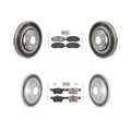 Transit Auto - Front Rear Ceramic Pads And Coated Disc Brake Rotors Kit For 2017-2020 Honda Civic Si with Sedan -102879