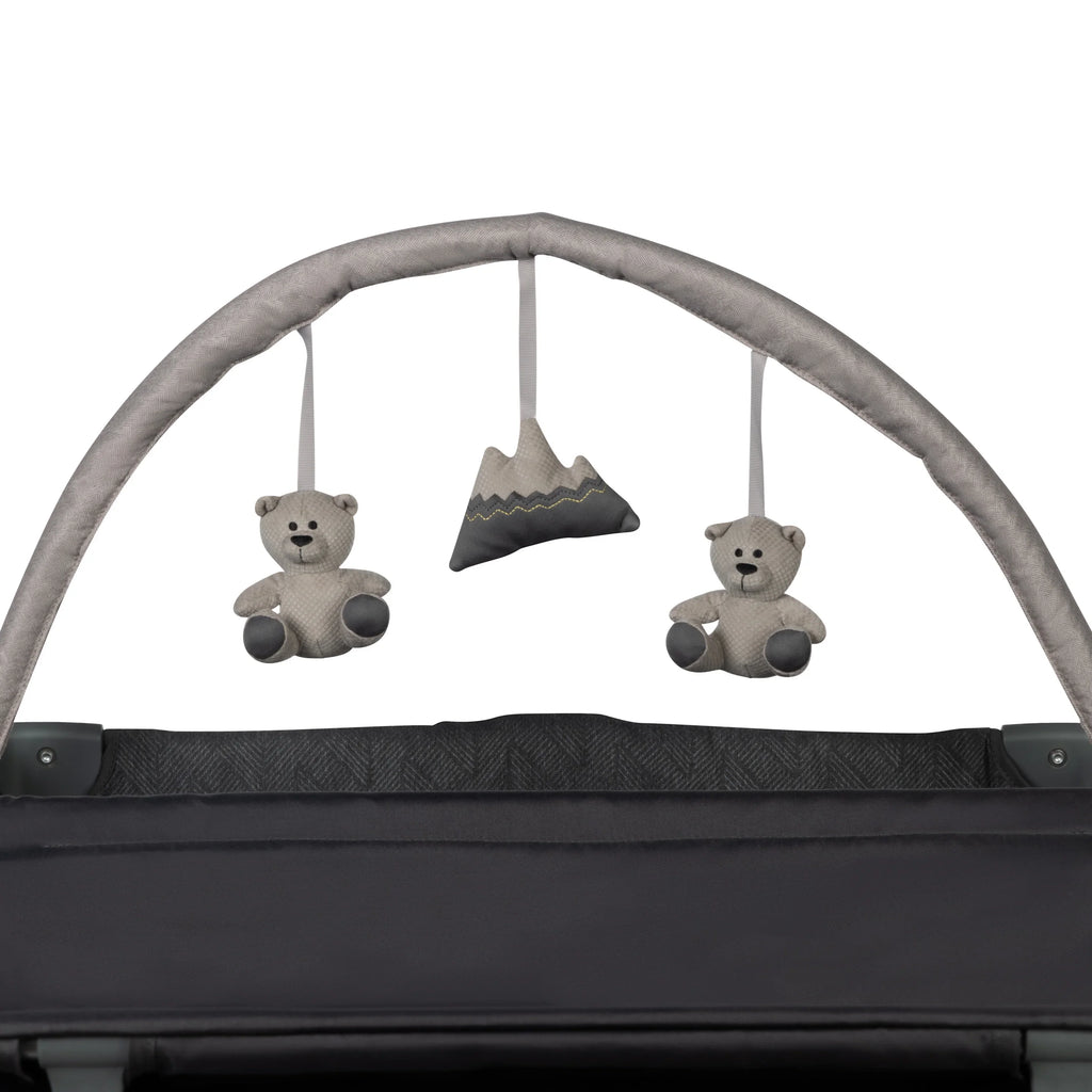 Monbebe Play Yard with Full Size Rocking Bassinet, Castle Point